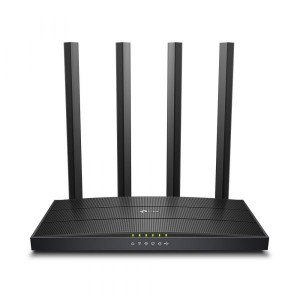ROUTER TP-LINK „Archer C6U”, wireless 1200Mbps, 4 porturi Gigabit 10/100/1000Mbps,1 x WAN Gigabit, 4 antene externe, Dual Band AC1200